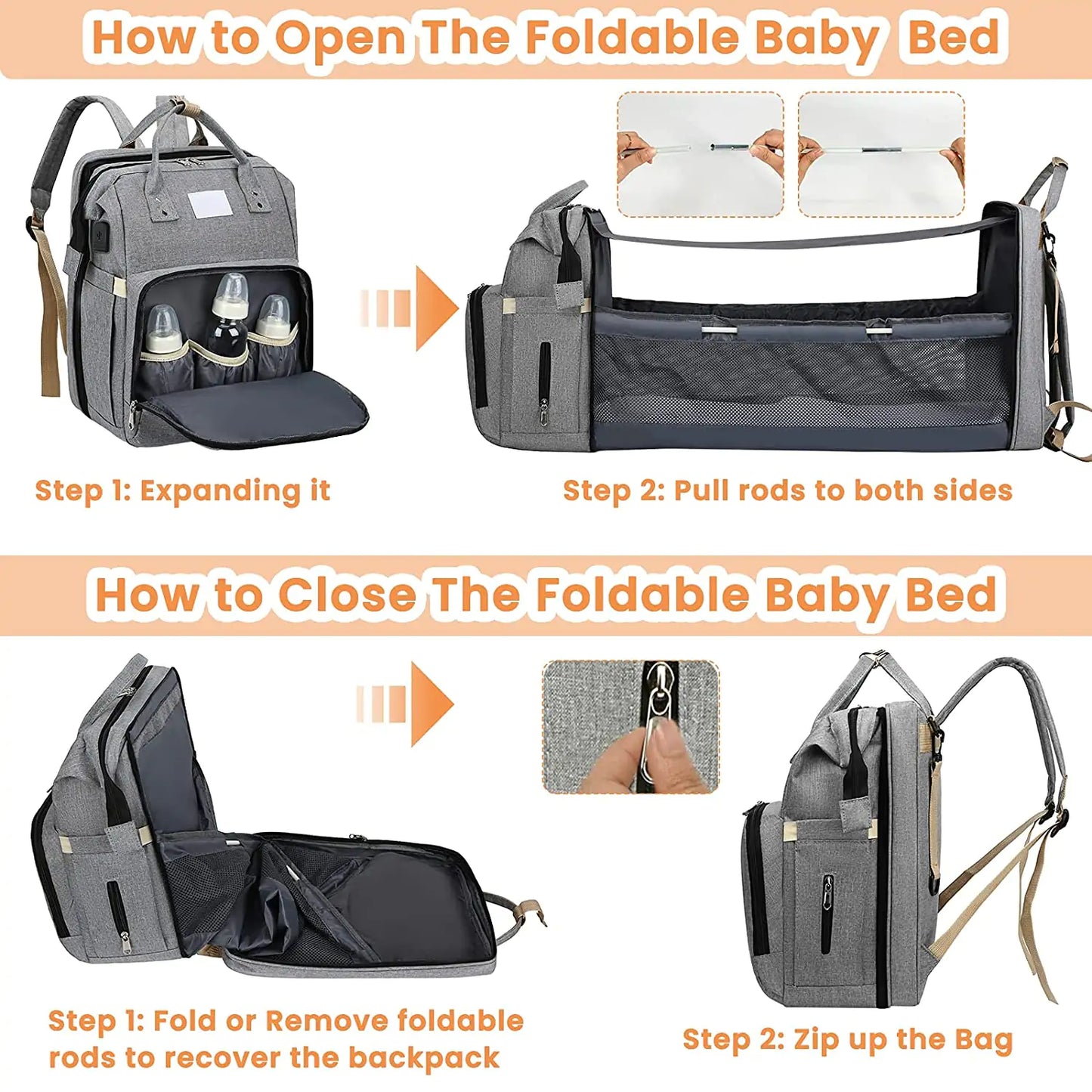 Portable Baby Changing With Storage